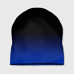 Шапка Черный с синим градиент, цвет: 3D-принт