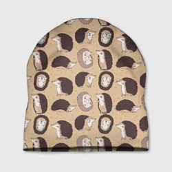 Шапка Charming hedgehogs, цвет: 3D-принт