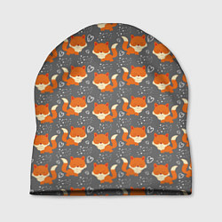 Шапка Веселые лисички, цвет: 3D-принт