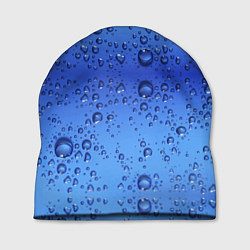 Шапка Капли воды - текстура, цвет: 3D-принт