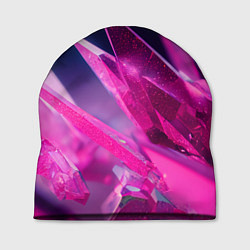 Шапка Розовые кристаллы, цвет: 3D-принт