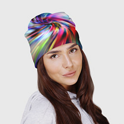 Шапка Радужная спираль, цвет: 3D-принт — фото 2