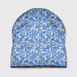 Шапка Скутер, граффити и телефон, цвет: 3D-принт