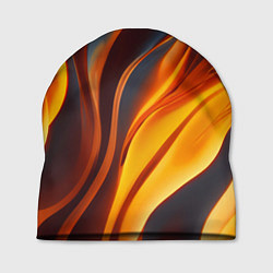 Шапка Плавные огненные узоры, цвет: 3D-принт