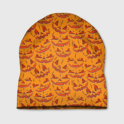 Шапка Halloween Pumpkin Pattern, цвет: 3D-принт