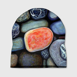 Шапка Цветные камушки, цвет: 3D-принт