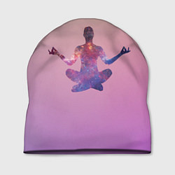 Шапка Поза лотоса в йоге, цвет: 3D-принт