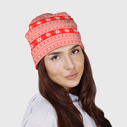 Шапка New Year snowflake pattern, цвет: 3D-принт — фото 2