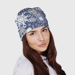 Шапка Волшебный снегопад, цвет: 3D-принт — фото 2