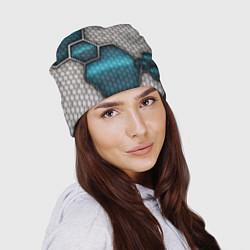 Шапка Cyber texture abstraction, цвет: 3D-принт — фото 2