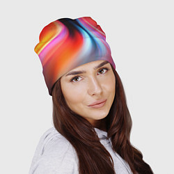 Шапка Радужные волны, цвет: 3D-принт — фото 2