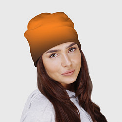 Шапка Кислотный оранжевый с градиентом, цвет: 3D-принт — фото 2