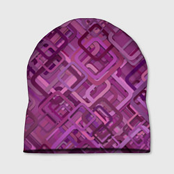 Шапка Фиолетовые диагонали, цвет: 3D-принт