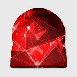 Шапка Абстрактные красные лучи, цвет: 3D-принт
