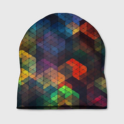 Шапка Стеклянная мозаика цветная, цвет: 3D-принт
