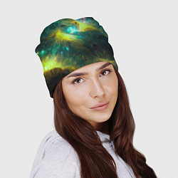 Шапка Небула в космосе в зеленых тонах - нейронная сеть, цвет: 3D-принт — фото 2