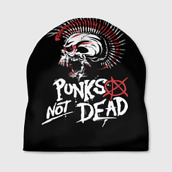 Шапка Punks not dead - анархия