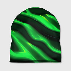 Шапка Зелено-черный абстрактный фон, цвет: 3D-принт