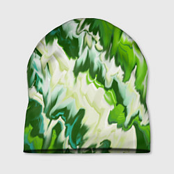 Шапка Зеленые штрихи, цвет: 3D-принт