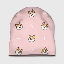 Шапка Pink corgi, цвет: 3D-принт