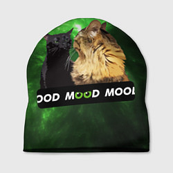 Шапка Mood - коты из ТикТок, цвет: 3D-принт