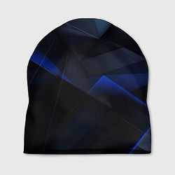 Шапка Черная и голубая текстура, цвет: 3D-принт