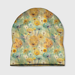 Шапка Одуванчики узор, цвет: 3D-принт