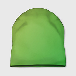 Шапка Градиент - зеленый лайм, цвет: 3D-принт