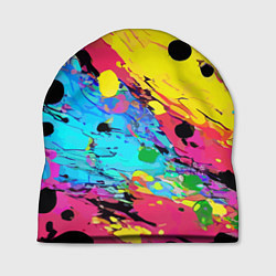 Шапка Цветная абстракция - живопись, цвет: 3D-принт