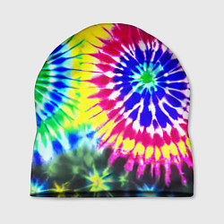 Шапка Colorful floral composition - tie-dye, цвет: 3D-принт