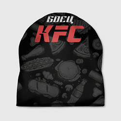 Шапка Боец KFC на фоне бургеров, цвет: 3D-принт