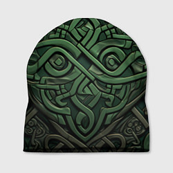 Шапка Симметричный узор в ирландском стиле, цвет: 3D-принт
