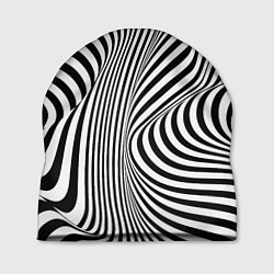 Шапка Цвета зебры оптическая иллюзия, цвет: 3D-принт