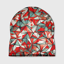 Шапка Маленькие красные треугольники, цвет: 3D-принт