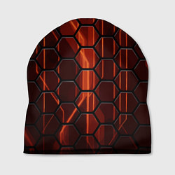 Шапка Огненные шестигранники соты, цвет: 3D-принт