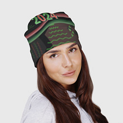 Шапка 2024 абстрактный фон, цвет: 3D-принт — фото 2