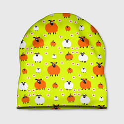 Шапка Стадо овец в поле