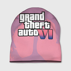 Шапка GTA 6 pink, цвет: 3D-принт