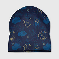 Шапка Ангелы в ночном небе