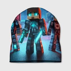 Шапка Minecraft - ai art neon, цвет: 3D-принт