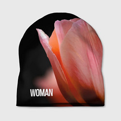 Шапка Тюльпан на чёрном - woman