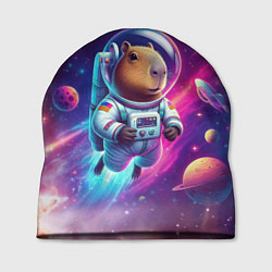 Шапка Космонавт капибара в неоновом космосе, цвет: 3D-принт