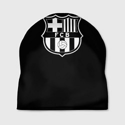 Шапка Barcelona fc club белое лого, цвет: 3D-принт
