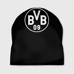 Шапка Borussia sport fc белое лого, цвет: 3D-принт