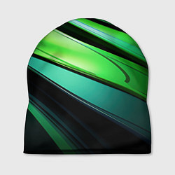 Шапка Абстрактные геометрические плавные линии минимализ