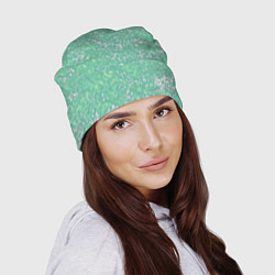 Шапка Текстура изумрудный, цвет: 3D-принт — фото 2