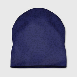 Шапка Пятнистый однотонный сине-фиолетовый, цвет: 3D-принт