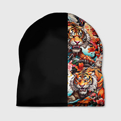 Шапка Тату ирезуми дракона тигр лис и самурай, цвет: 3D-принт