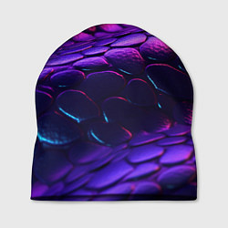 Шапка Фиолетовая абстрактная текстура неоновая, цвет: 3D-принт