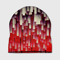 Шапка Блоки-сталактиты с красной подсветкой, цвет: 3D-принт